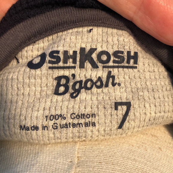 NWT - OshKosh Boys Long Sleeve Hooded Shirt - Picture 4 of 4